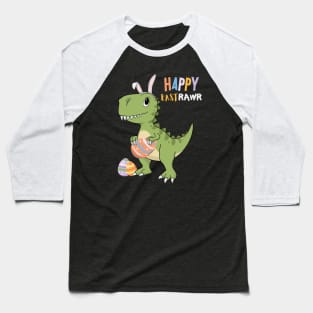 Happy Eastrawr T Rex Dinosaur Easter Eggs Baseball T-Shirt
